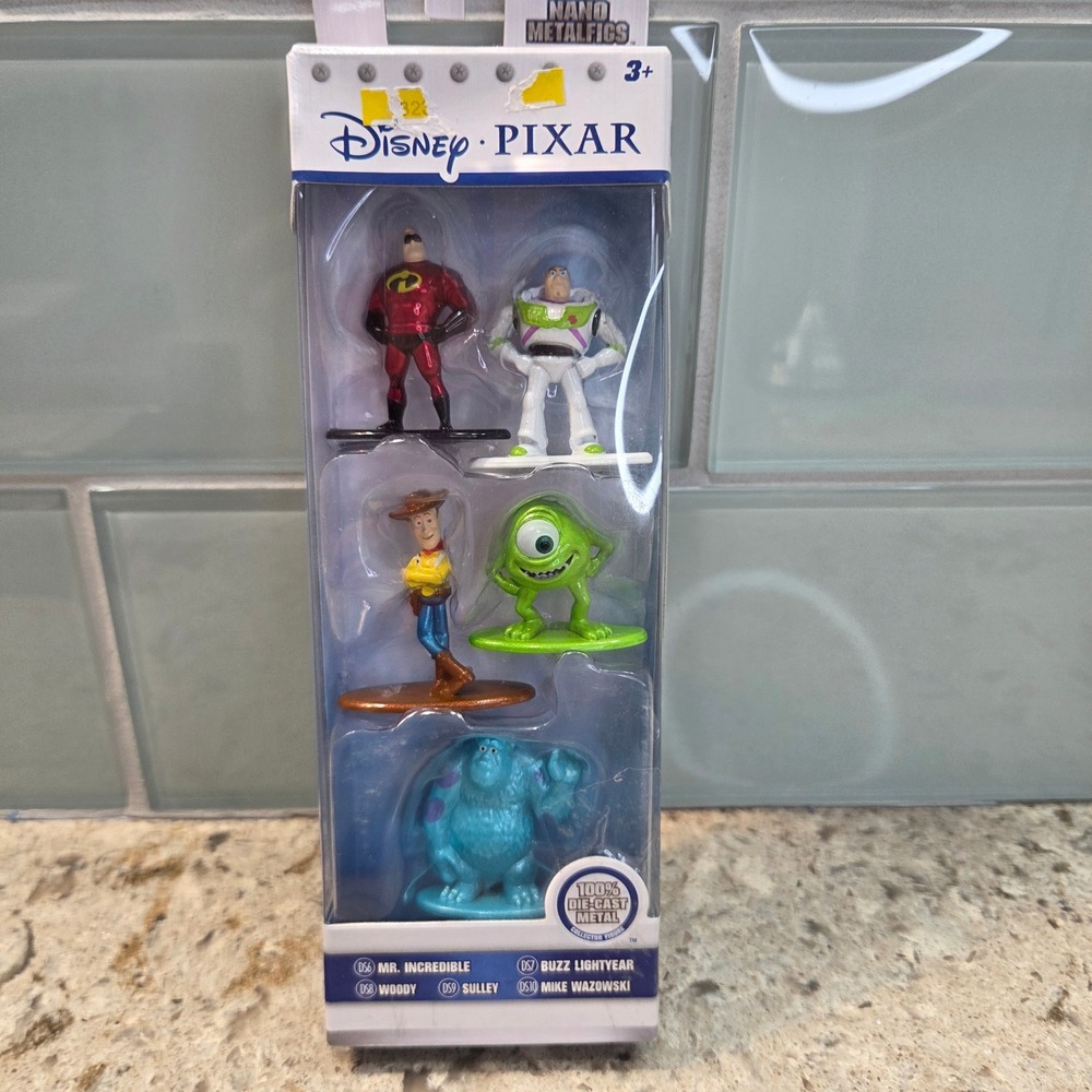SEALED Disney Pixar Metalfigs Die-Cast 5-Pack Figures Woody Buzz Sulley‎ Mike